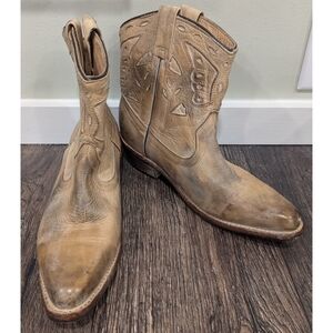 Bed Stu Leather USA Bench Made Short Boots Size 7.5